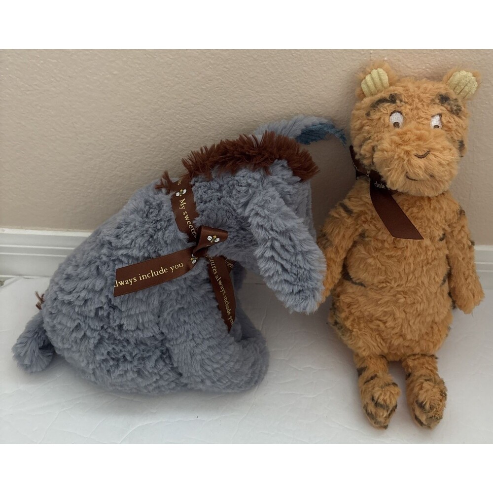 Disney Baby Classic Winnie The Pooh Plush Set Eeyore and Tigger Lot
